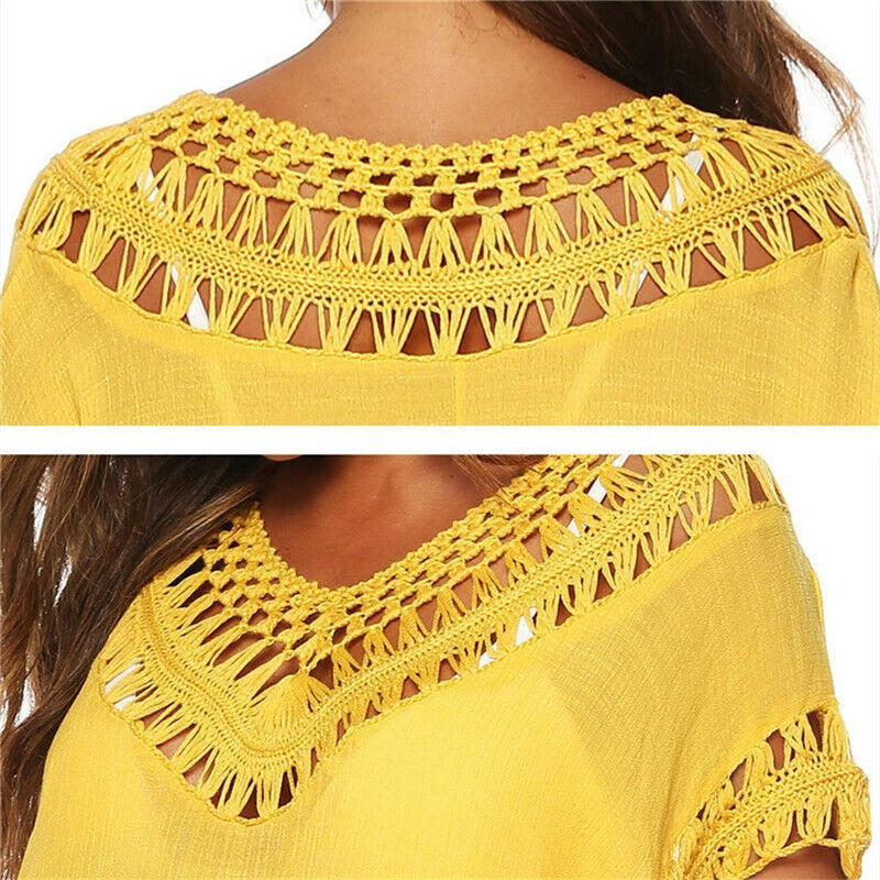 Women Beach Swimsuit Swimwear Summer Bikini Cover Up Sarong Beach Dress