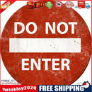 Do Not Enter Round Metal Plate Tin Sign Plaque for Bar Pub Club Cafe Poster
