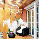 Monocyclic Teeth  Dream Catcher Wall Hanging Home Car Decor Craft (White) Newly