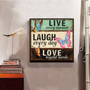 5D DIY Full Drill Diamond Painting Letter Butterfly Cross Stitch Embroidery