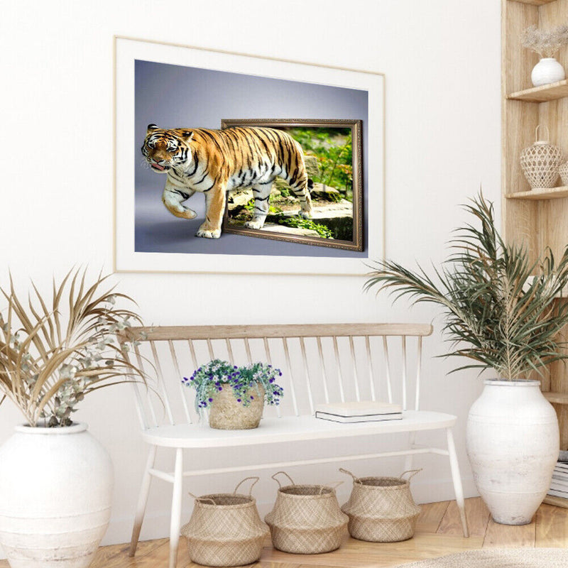Tiger Oil Paint By Numbers Kit DIY Acrylic Painting on Canvas Drawing Picture