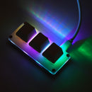 RGB Macro Custom Keyboard Knob 3 Key Programmable Mechanical Keypad.: