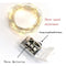 Wire Christmas Garland Lamp Outdoor String Lights Fairy LED Decorative Light
