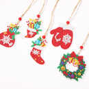 Double-side 5D Diamond Painting DIY Hanging Christmas Trees Pendant (GP009)