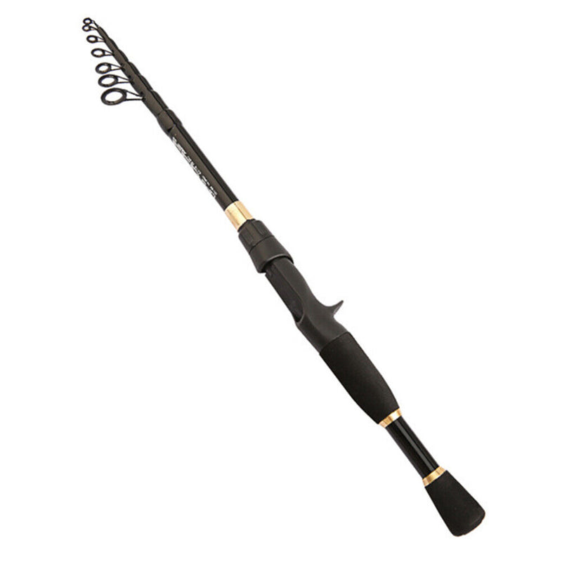 Ultra-short Telescopic Spinning/Casting Fishing Rod Portable Carbon Fiber Pole