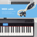 2m MIDI Cable to USB IN-OUT Converter PC to Keyboard Music Adapter Cord Newly