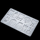 Key Ring Hanging Pendant Silicone Mould Keychain Mold Quicksand Shaker Mold
