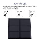 0.7W 1.5V Solar Panel Polycrystalline Silicon 1.2v Batter Charger w/ Cable Newly