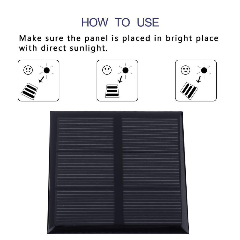 0.7W 1.5V Solar Panel Polycrystalline Silicon 1.2v Batter Charger w/ Cable Newly