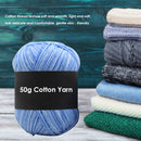 Gradient Color Milk Cotton Yarn Scarf Sweater Crochet Knitting Yarn (E) Newly