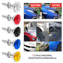 1.25" Push Button Quick Release Hood Bonnet Pins Lock Clip Car Bumper Latch Kit