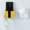 Adhesive Remote Control Mobile Phone Charging Plug Organizer Rack (Yellow) Newly