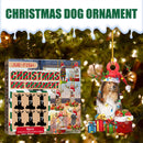 6pcs Wooden Dog Pendant for Christmas Tree Household Wall Door Hanging Artw