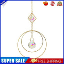 Crystal Ball Iron Ring Hanging Pendant Home Garden Decor (5)