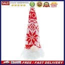 LED Light Hanging Faceless Gnomes Pendant Christmas Ornament (C Red Snowflake)