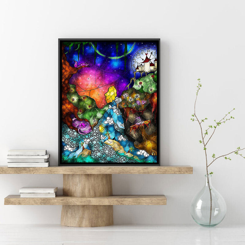 Girl Castle Oil Paint By Numbers Kits DIY Handpainted on Canvas Wall Art