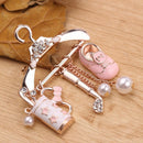 Cute Badges Pendants Fashion Women Pins Enamel Brooch Hanger Brooches Pink