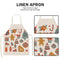 Christmas Printing Kitchen Cotton Linen Apron for Kids Home Cooking Baking Bibs