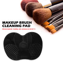 Silicone Makeup Brush Pen Cleaning Pad Suction Cup Scrubber Board (Black) Newly