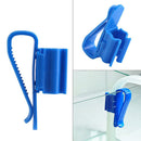 Aquarium Filtration Water Pipe Bucket Clip Tube Flow Control Clamp (Blue) Newly