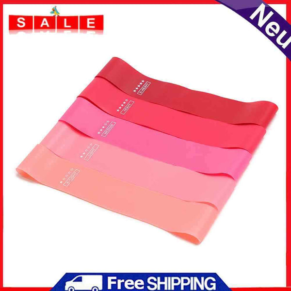 5pcs Portable Gym Exercise Strength Pilates Pull Rope Fitness Resistance Bands