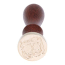 Retro Rose Pattern 26 Letter A-Z Alphabet DIY Wax Seal Stamp with Handle(A)