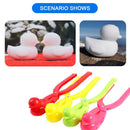 Cartoon Duck Shape Snowball Clip Child Outdoor Sports Snow Sand Mold Tool Ran