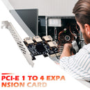PCI-E to PCIe Adapter PCI-Express 1x to 16x 1 to 4 USB 3.0 Riser for BTC Mining
