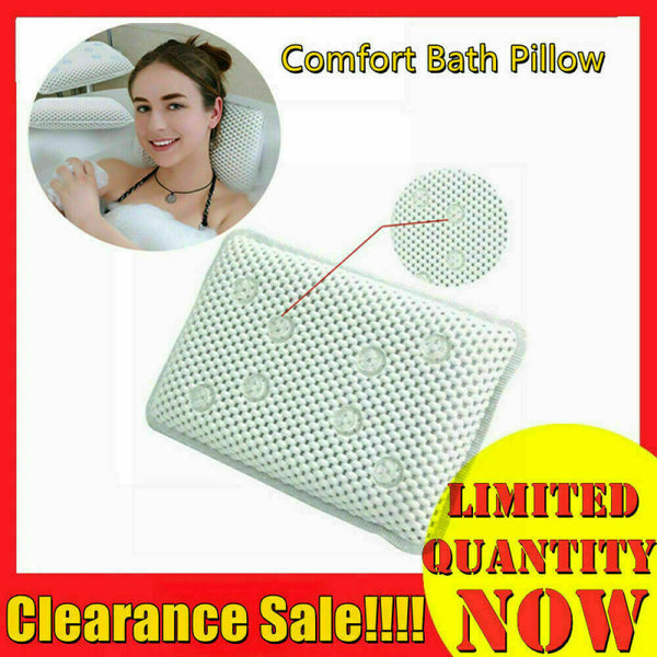 Comfort Bath Pillow Cushioned Spongy Bathtubs Cushions Cups C8R9 Bathroom I8M4