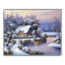 Landscape Full Round Diamond Painting Embroidery DIY Crafted Cross Stitch