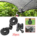 Shading Net Clip Home Fence Greenhouse Sunshade Anti-bird Net Clamp (20pcs)