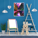 5D DIY Diamond Painting Kits Tree Lake Full Round Drill Wall Decor Art Craf