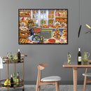 Mosaic DIY 5D Full Round Drill Picture Cake Room Diamond Painting Set Ornam
