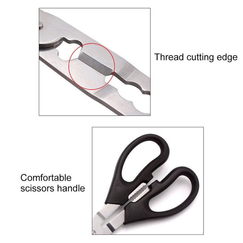 Fish Crab Grabbing Clamp Portable Fishing Plier Scissors Fishing Accessorie