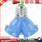 E27 to 2E27 Lamp Holder Converter Socket Splitter Adapter Bulb Base (Blue) Newly