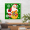 Paint By Numbers Kit DIY Christmas Santa Colouring Oil Picture Ornament