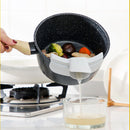 Silicone Soup Diversion Duckbill Drain Anti Spill Liquid Dispenser (Grey)
