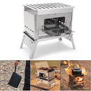 Mini Portable Camping Stove Detachable Charcoal Stove Lightweight for Picnic BBQ