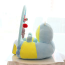 Infant Sofa Seat Skin Plush Safety Seat Chair Without Cotton (Sky Blue) Newly