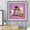 5D Diamond Painting Cookie Box Cat Full Round Mosaic Canvas Picture DIY Home Dec