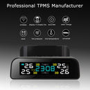 Solar Wireless Car TPMS Auto Tire Pressure Monitoring System + 4 External Sensor