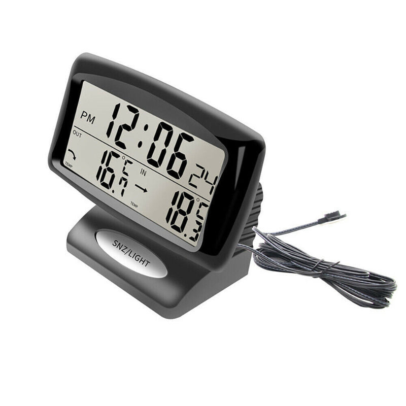 Car Temperature Gauge with Backlight Car Electronics Car Clock Dashboard Clock