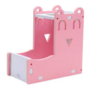 Hamster Automatic Water Fountain Drinker Food Feeder Playing Cage (Pink) Newly