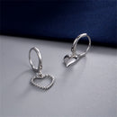 Girls Jewelry Drop Earrings Irregular Earrings Asymmetry Love Heart Earrings