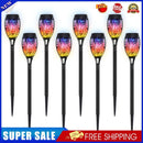 12LED Solar Flame Torch Flickering Lights Garden Lawn Path Decor (8pcs)