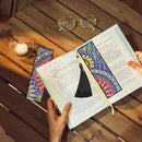 2pcs DIY Diamond Painting Leather Bookmark Mandala Tassel Crafts (FQY037)