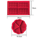 Silicone Waffle Mold Non-stick Waffle Baker Kitchen Bakeware Tool Oven (A) Newly
