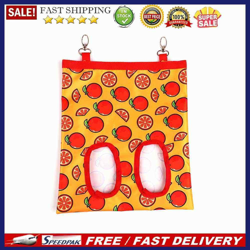 Hay Bag Hanging Pouch Feeder Holder Feeding Container for Rabbit Guinea Pig