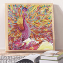 5D Diamond Painting Peacock Partial Special Shape Drill Wall DIY (UP270) Newly