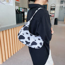 Fashion Women Animal Pattern Printing Underarm Bag Hobos Handbags (Cow)